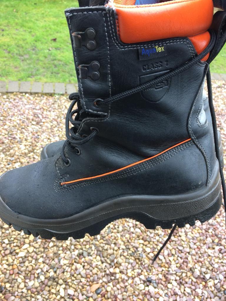 stihl steel toe boots